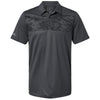 Adidas Men's Grey Six Camo Chest Print Polo