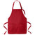 Port Authority Red Medium-Length Two-Pocket Bib Apron