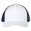 adidas White/Navy Block Patch Cap