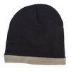 AHEAD Onyx/Tan Knit Fleece Toque