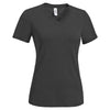 Expert Women's Dark Heather Charcoal V-Neck Tee