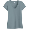 Alternative Apparel Women's Blue Fog Everyday Cotton Modal V-Neck