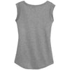 Alternative Apparel Women's Heather Grey Cap Sleeve Satin Jersey Crew T-Shirt