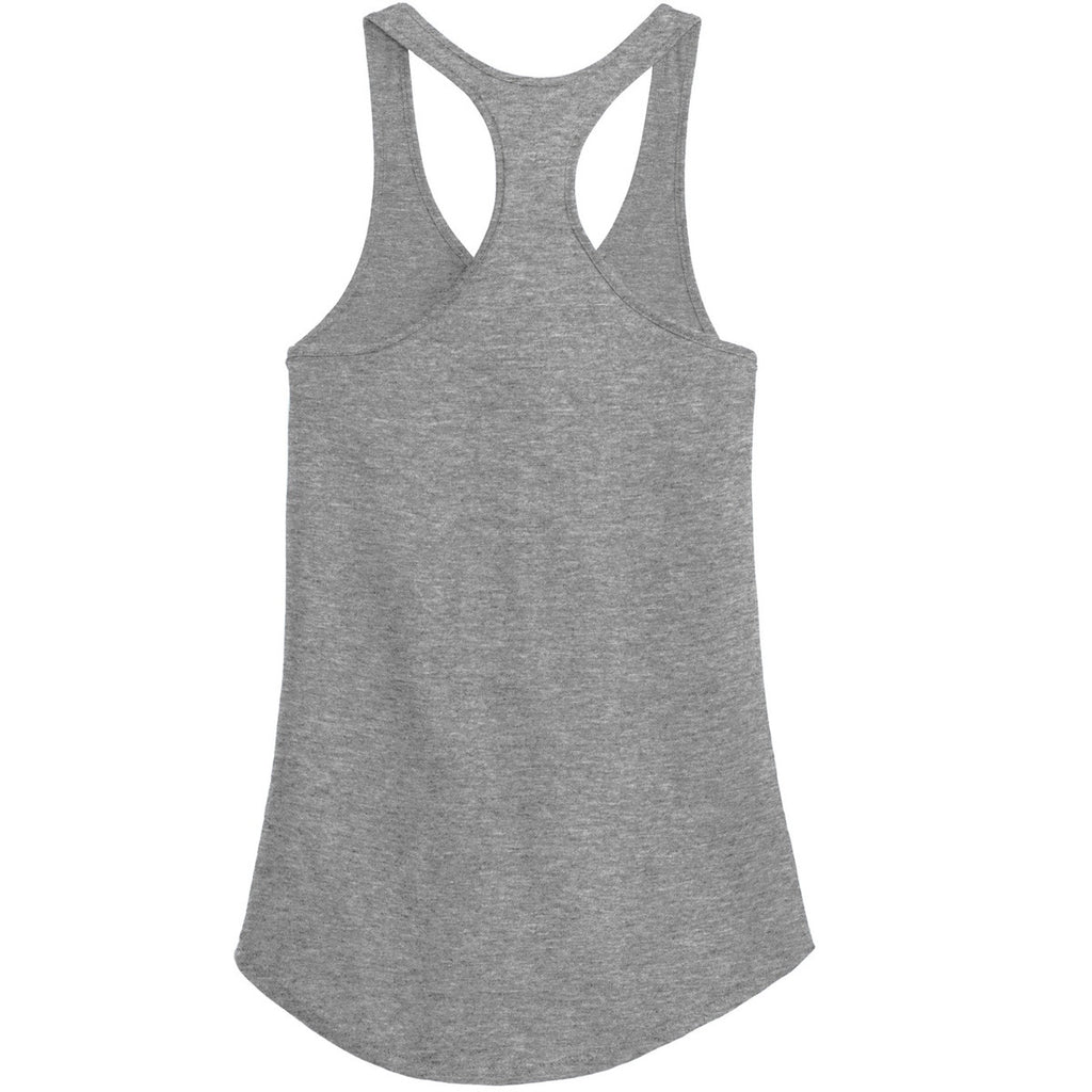 Alternative Apparel Women's Heather Grey Shirttail Satin Jersey Tank