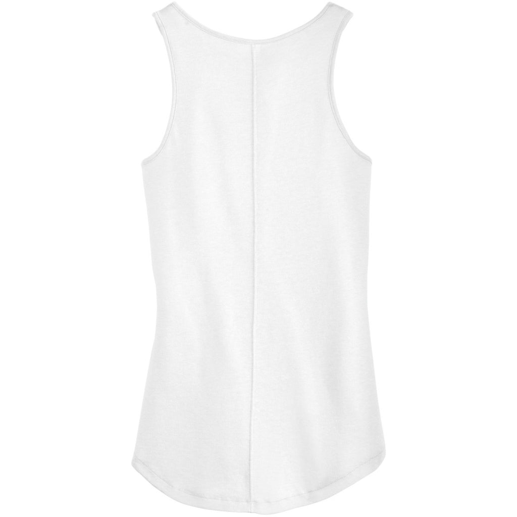 Alternative Apparel Women's White Backstage Vintage 50/50 Tank