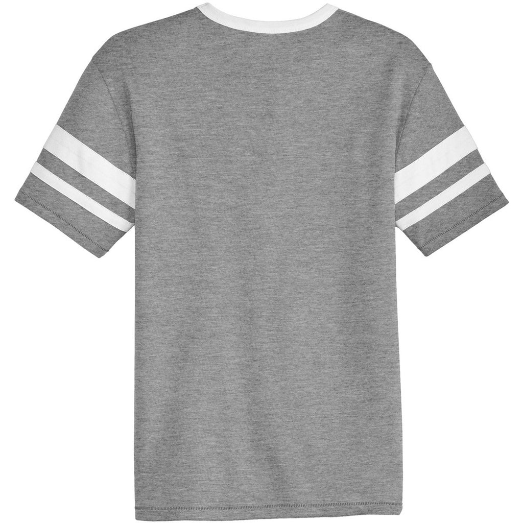 Alternative Apparel Men's Smoke/White Sideline Vintage 50/50 Tee