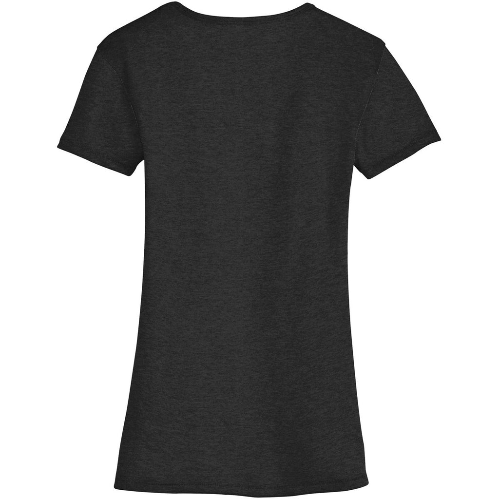 Alternative Apparel Women's Black The Keepsake V-Neck Vintage 50/50 Tee