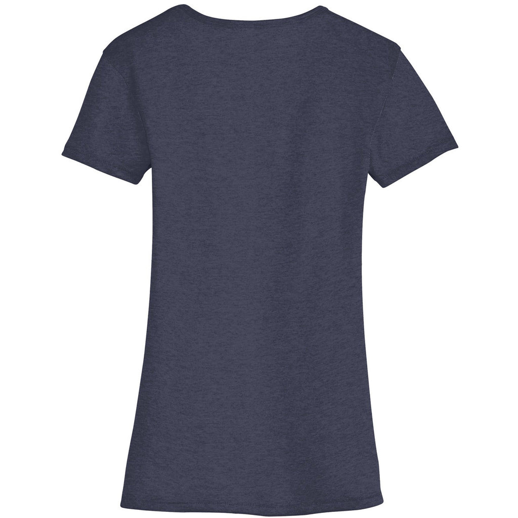 Alternative Apparel Women's Navy The Keepsake V-Neck Vintage 50/50 Tee