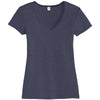 Alternative Apparel Women's Navy The Keepsake V-Neck Vintage 50/50 Tee