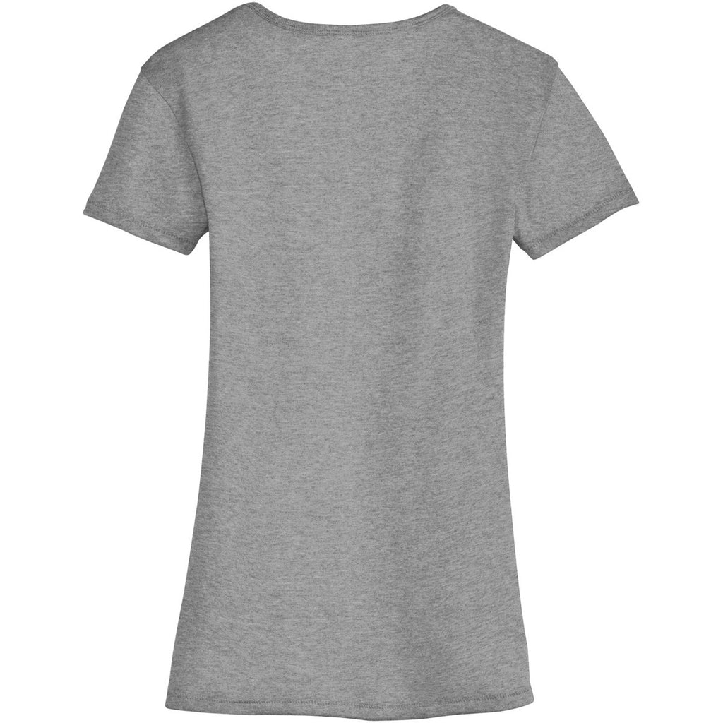 Alternative Apparel Women's Smoke The Keepsake V-Neck Vintage 50/50 Tee