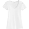 Alternative Apparel Women's White The Keepsake V-Neck Vintage 50/50 Tee