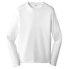 Alternative Apparel Men's White Rebel Blended Jersey Long Sleeve Tee