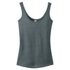 Alternative Apparel Women's Heather Deep Charcoal Runaway Blended Jersey Tank