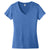 Alternative Apparel Women's Heather Rich Royal Runaway Blended Jersey V-Neck Tee