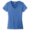 Alternative Apparel Women's Heather Rich Royal Runaway Blended Jersey V-Neck Tee