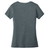 Alternative Apparel Women's Heather Deep Charcoal Runaway Blended Jersey V-Neck Tee