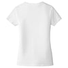 Alternative Apparel Women's White Runaway Blended Jersey V-Neck Tee