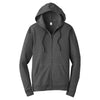 Alternative Apparel Men's Heather Deep Charcoal Indy Blended Fleece Zip Hoodie