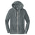 Alternative Apparel Men's Washed Black Burnout Laid-Back Zip Hoodie