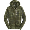 Alternative Apparel Women's Camo Adrian Eco-Fleece Full Zip Hoodie