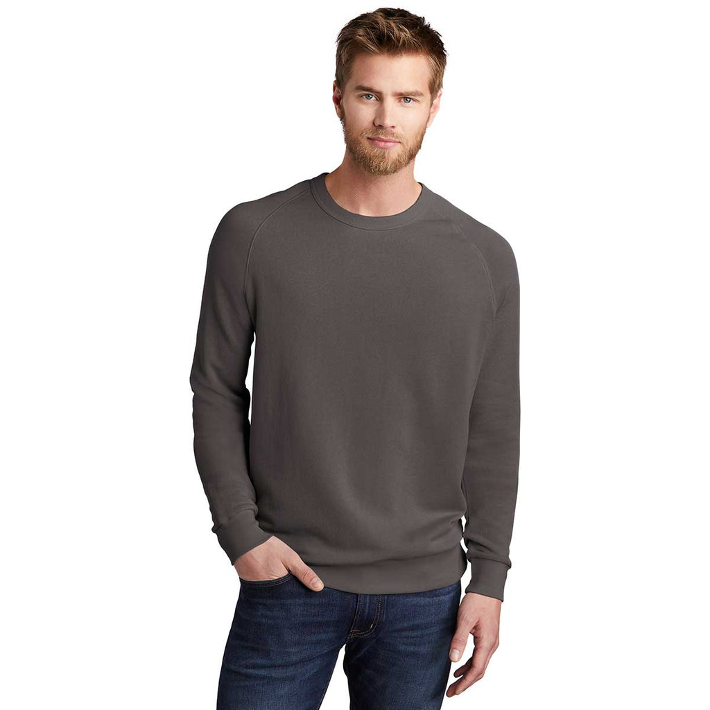 Alternative Apparel Men's Dark Grey Washed Terry Champ Pullover