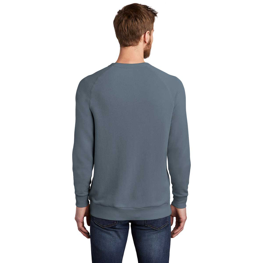 Alternative Apparel Men's Washed Denim Washed Terry Champ Pullover