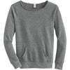 Alternative Apparel Women's Eco Grey Maniac Eco-Fleece Sweatshirt