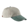 Adams Men's Stone/Forest 6-Panel Low-Profile Washed Pigment-Dyed Cap