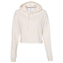 Independent Trading Co. Women's Bone Lightweight Cropped Hooded Sweatshirt