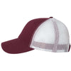 Sportsman Maroon/White The Duke Washed Trucker Cap