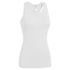 Expert Women's White Workout Tech Racerback