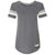 Champion Women's Charcoal Heather Originals Triblend Varsity Tee