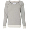 Champion Women's Oxford Grey/Oatmeal Heather Originals French Terry Boat Neck Sweatshirt