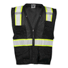 ML Kishigo Men's Black Mesh Enhanced Visibility Multi-Pocket Vest