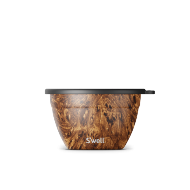 S'well Teakwood 64oz Salad Bowl Kit