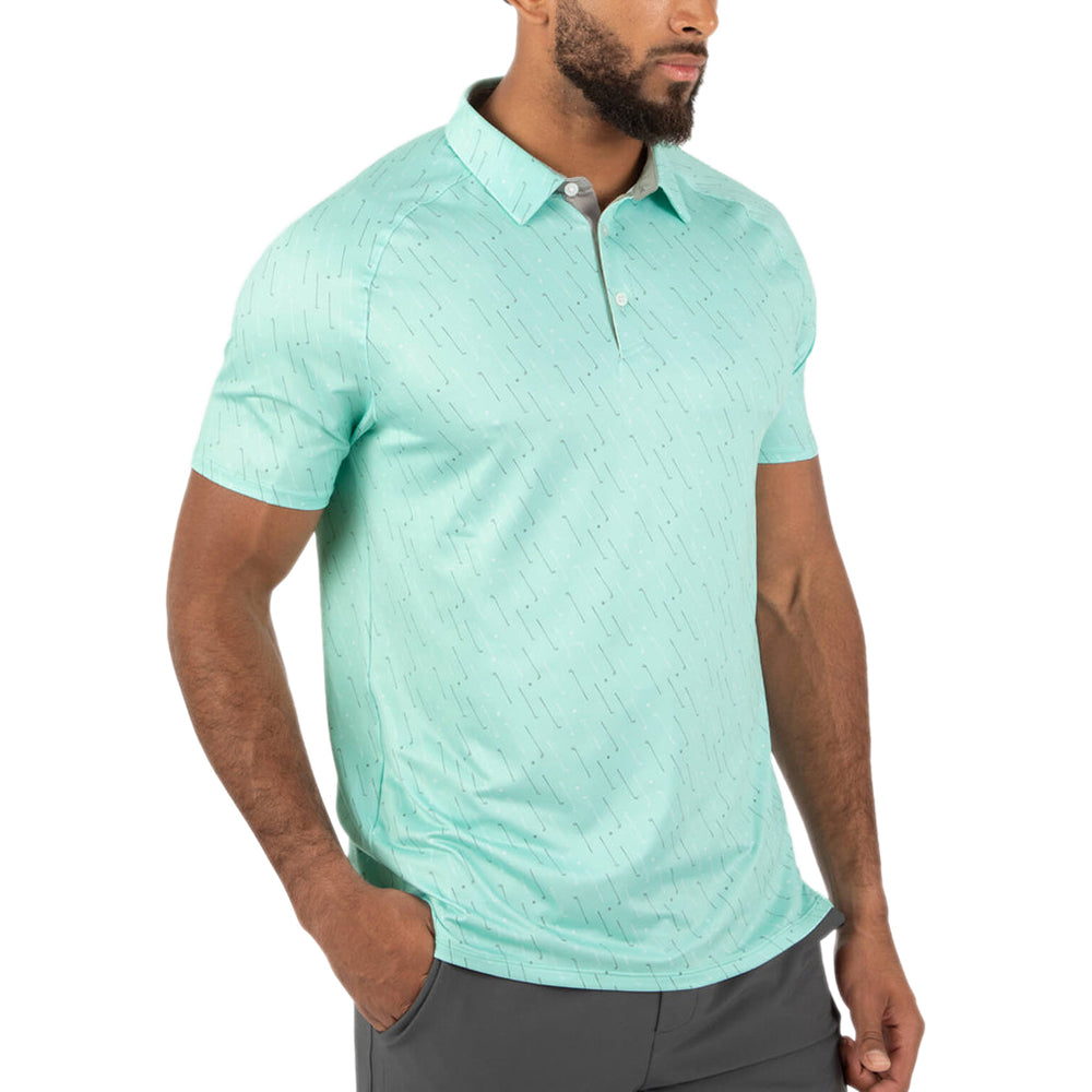 UNRL Men's Seafoam Back 2 Basics Polo