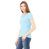 Bella + Canvas Women's Baby Blue Jersey Short-Sleeve V-Neck T-Shirt