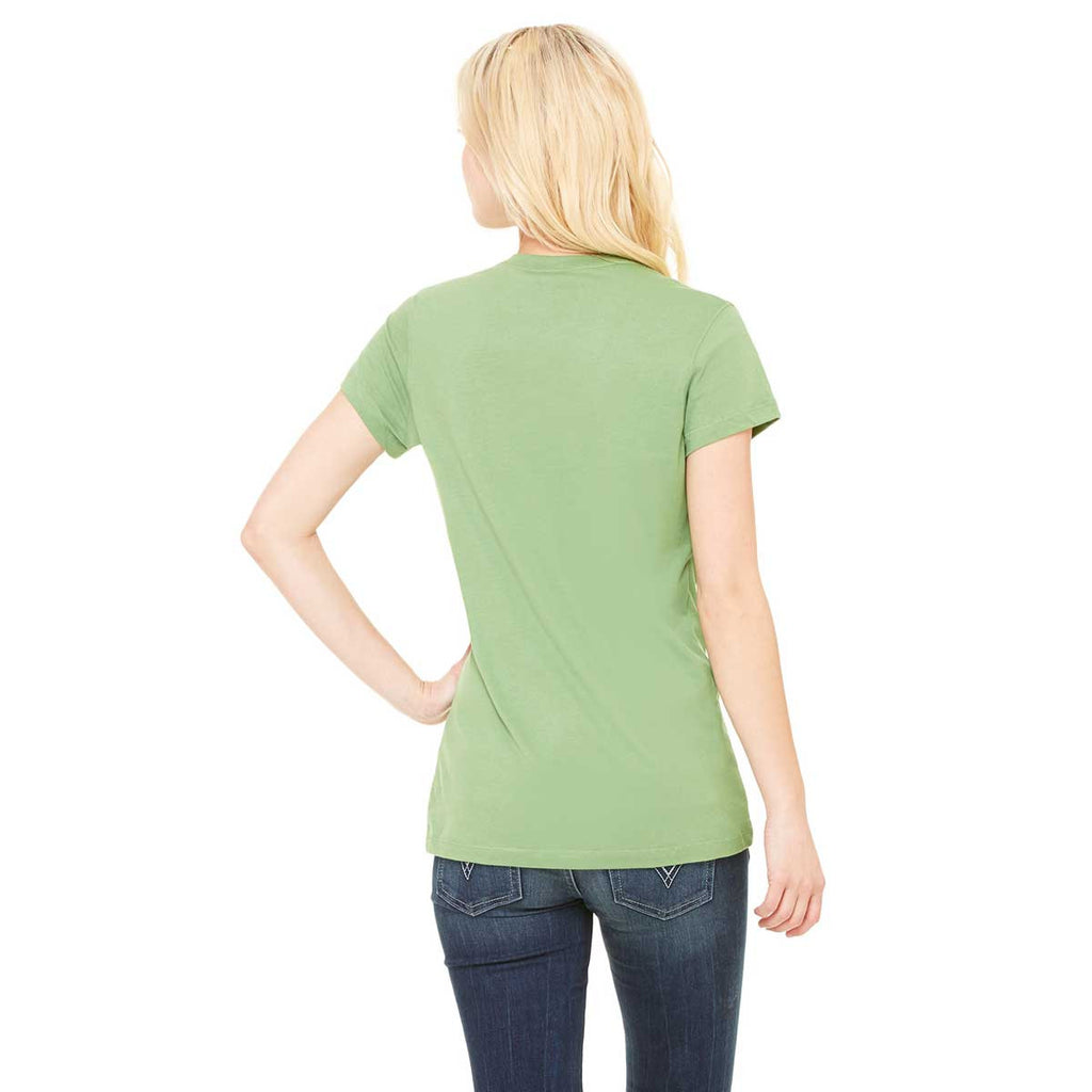 Bella + Canvas Women's Leaf Jersey Short-Sleeve V-Neck T-Shirt