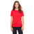 Bella + Canvas Women's Red Relaxed Jersey Short-Sleeve T-Shirt