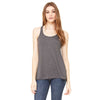 Bella + Canvas Women's Dark Grey Heather Flowy Racerback Tank