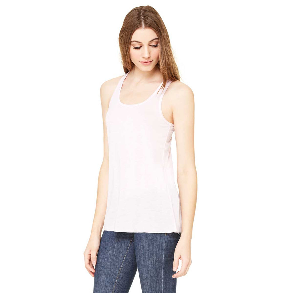 Bella + Canvas Women's Soft Pink Flowy Racerback Tank