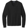 Brooks Brothers Men's Deep Black Cotton Stretch V-Neck Sweater