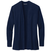 Brooks Brothers Women's Navy Blazer Cotton Stretch Long Cardigan Sweater