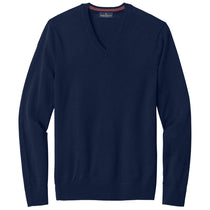 Brooks Brothers Men's Navy Blazer Washable Merino V-Neck Sweater