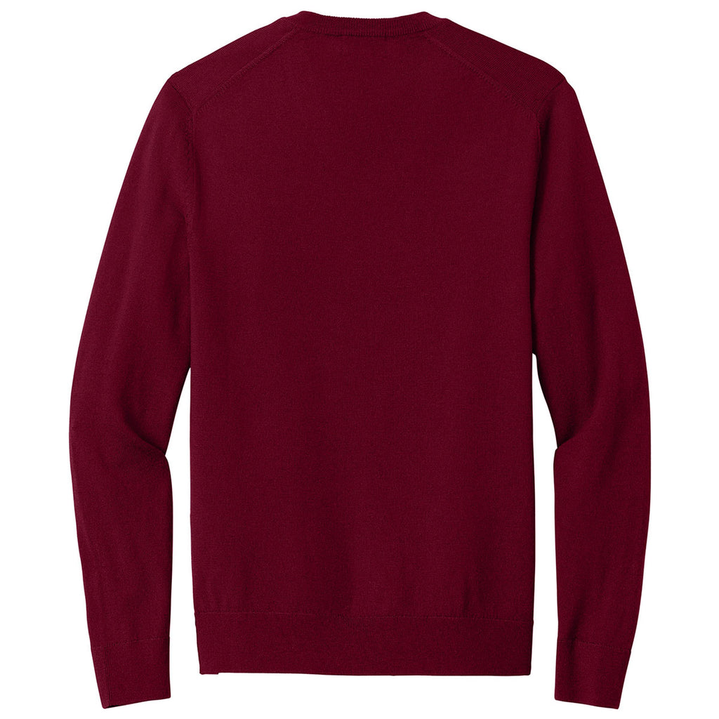 Brooks Brothers Men's Vintage Port Washable Merino V-Neck Sweater