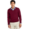 Brooks Brothers Men's Vintage Port Washable Merino V-Neck Sweater