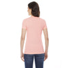 American Apparel Women's Apricot Poly-Cotton Short Sleeve Crewneck T-Shirt