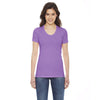 American Apparel Women's Orchid Poly-Cotton Short Sleeve Crewneck T-Shirt