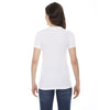 American Apparel Women's White Poly-Cotton Short Sleeve Crewneck T-Shirt