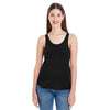 American Apparel Women's Black Poly-Cotton Racerback Tank